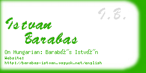 istvan barabas business card